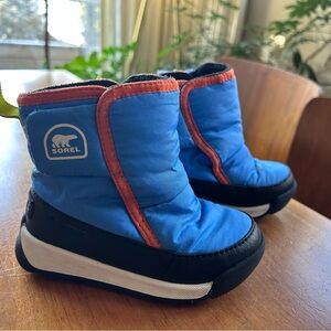Sorel Kids Blue and Black Snow Boots